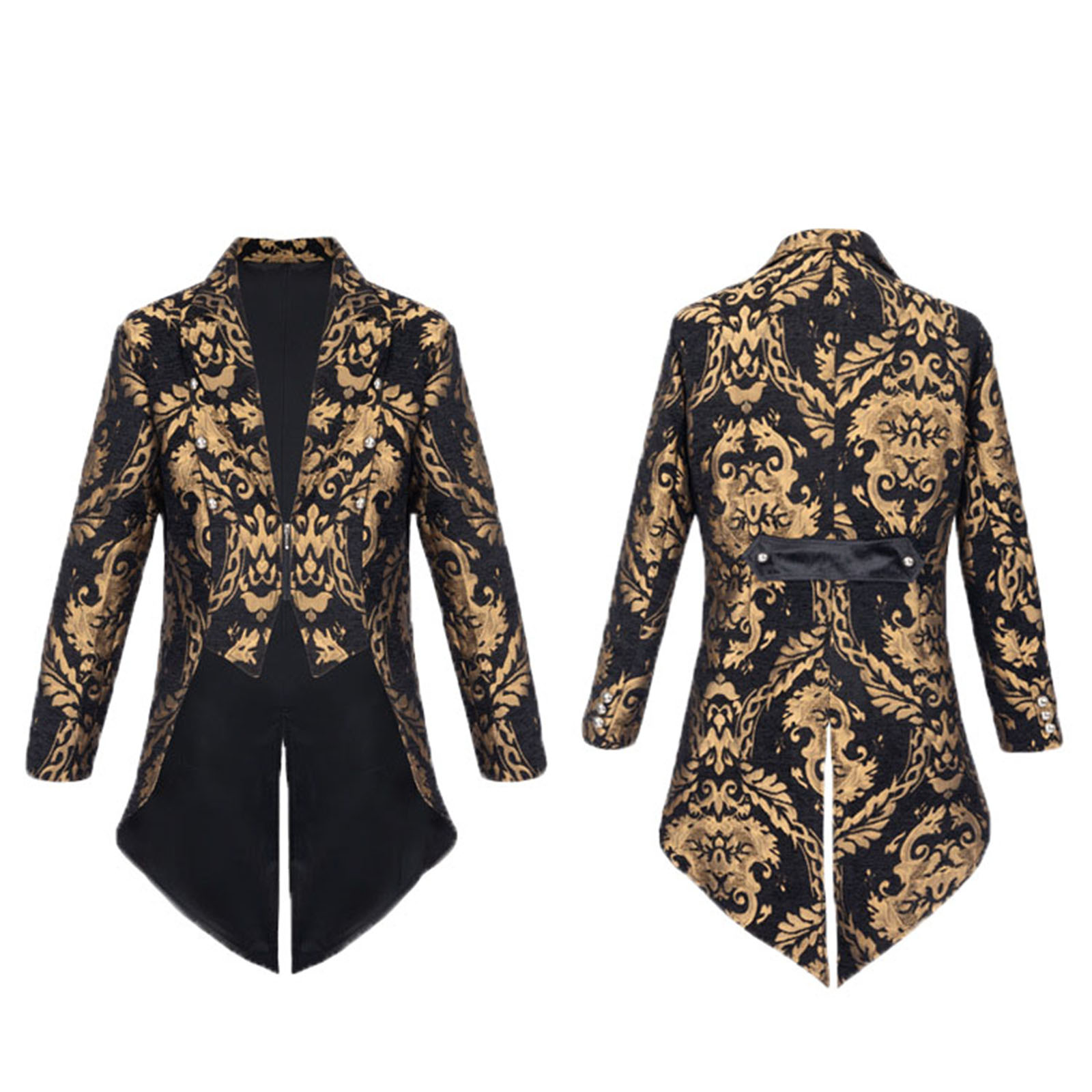 Men'S Gothic Formal Wear - Medieval Mens Tailcoat Steampunk Vintage Suit