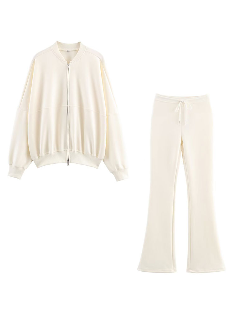Men Formal Wear Coat - HH Women Elegant Solid Flared Pants