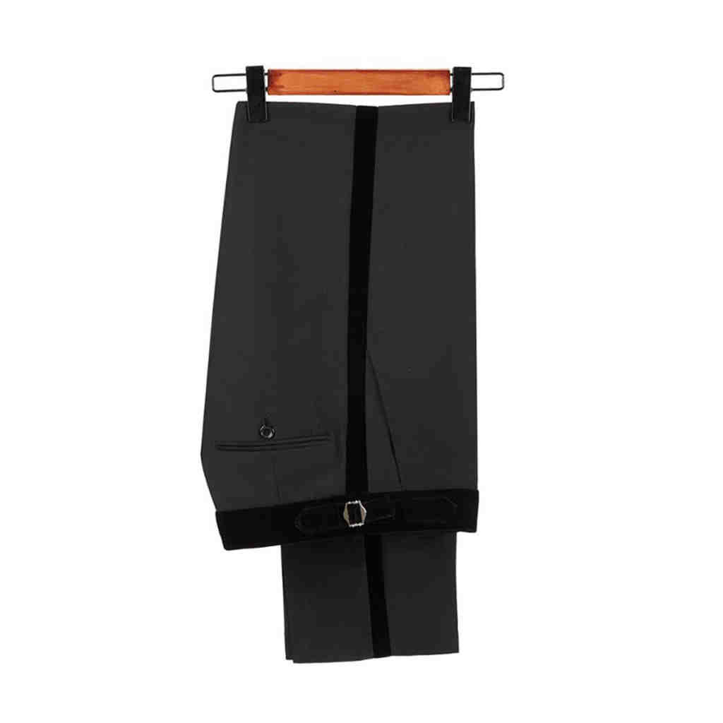 Dress Pant Flat Front - Men's Black Classic Flat Front Formal