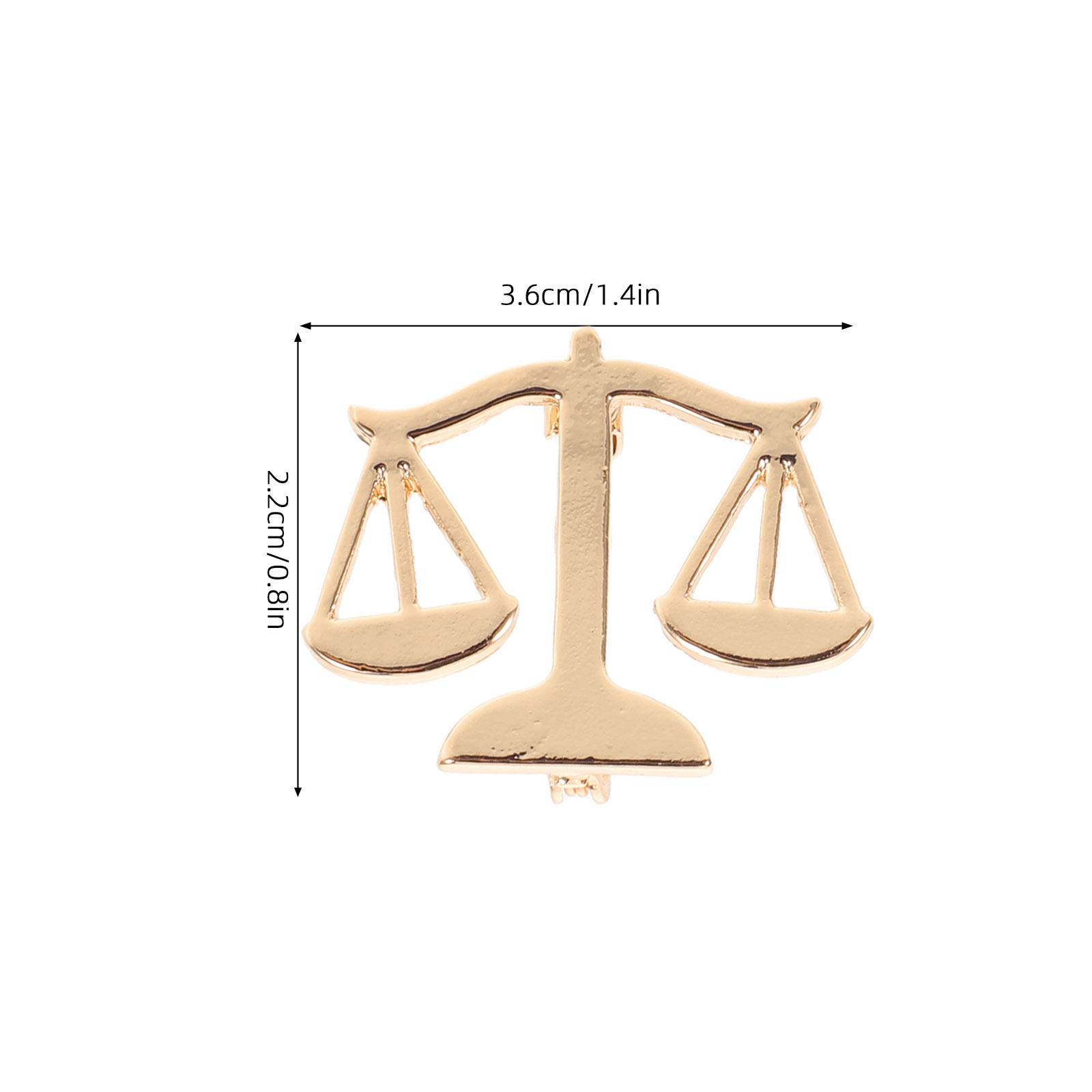 2Pcs Lawyer Brooch Pins Metal  - огляд і ціна Scale - Men Formals & Ethnic Wear