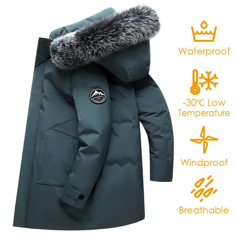 Autumn Winter Men Windproof Do - огляд і ціна Men Formal Wear Coat