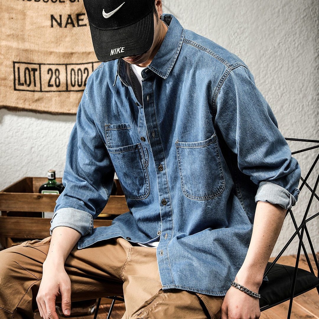 Spring Ruffian Handsome Denim  - огляд і ціна Men Formal Wear Coat