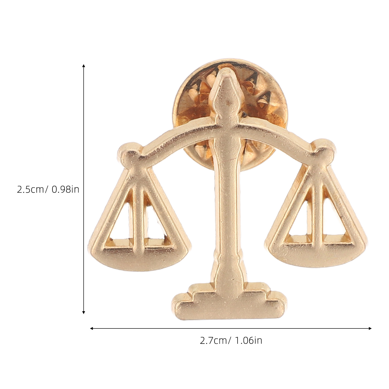 6Pcs Metal Libra Scale Brooch  - огляд і ціна Scale - Men Formals & Ethnic Wear