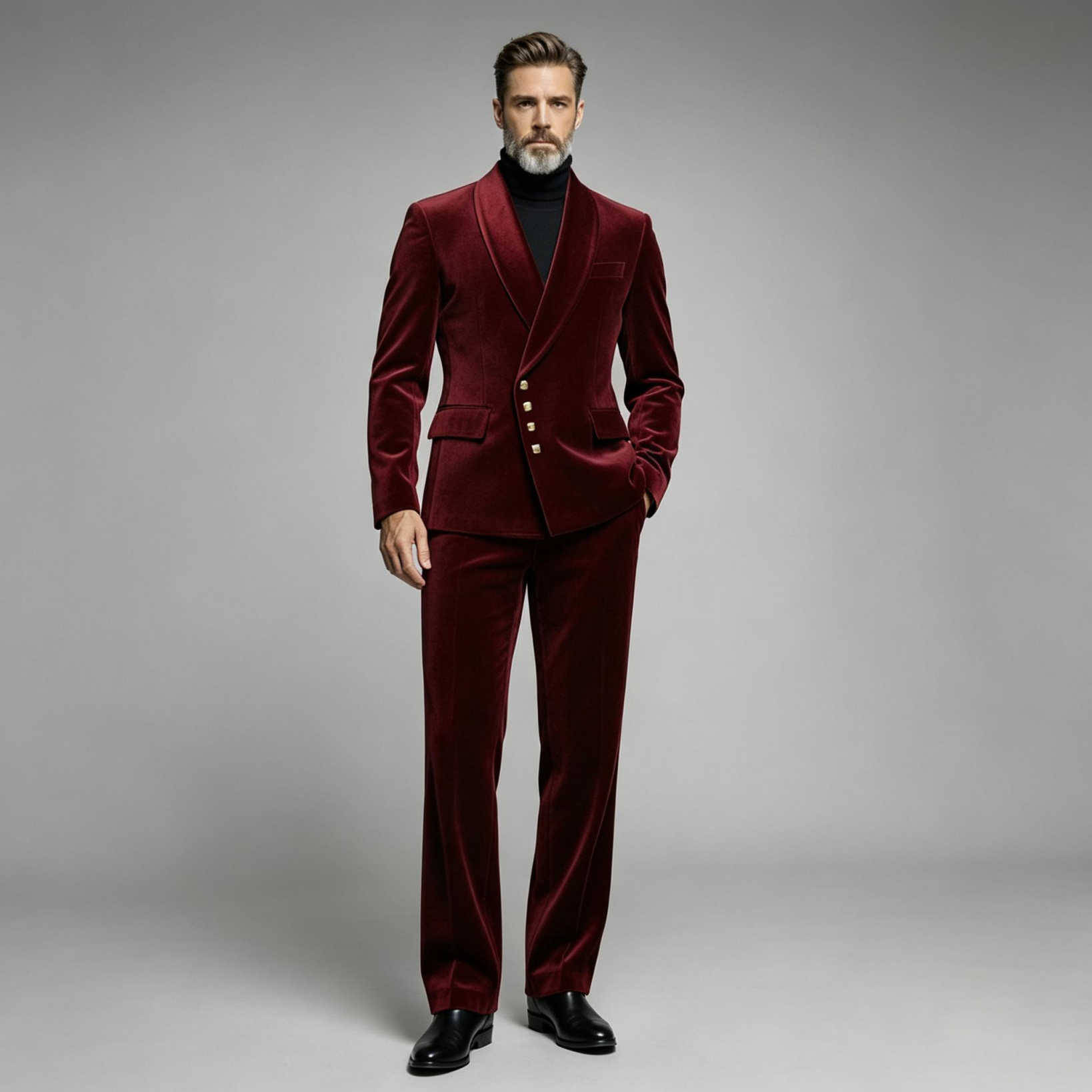 Chic Velvet Men 2 Piece Tuxedo - огляд і ціна Men'S Formal Wear No Suit