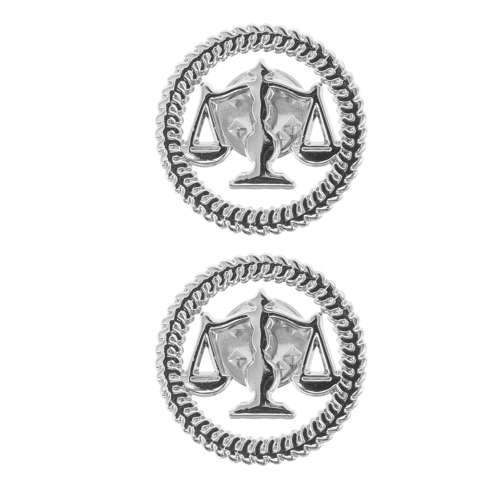 2Pcs Justice Lawyer Brooch Lib - огляд і ціна Scale - Men Formals & Ethnic Wear