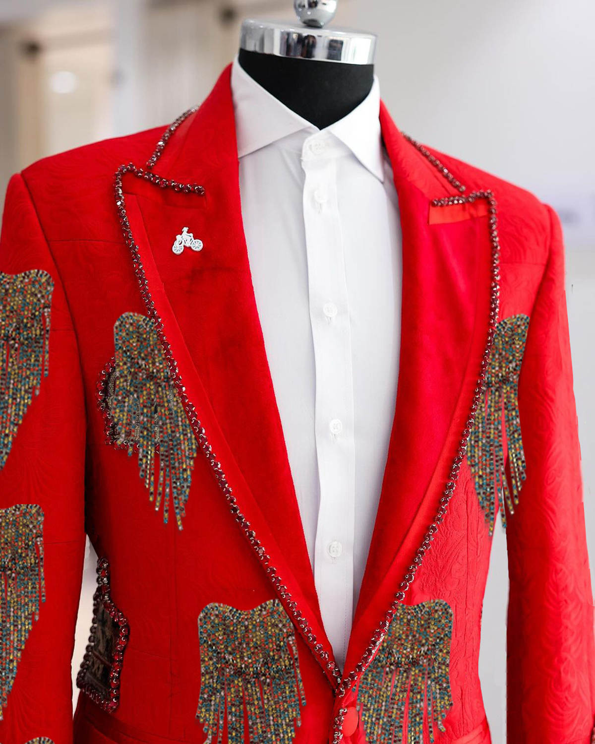 Fashion Wedding Men Suit Cryst - огляд і ціна Men'S Formal Wear No Suit