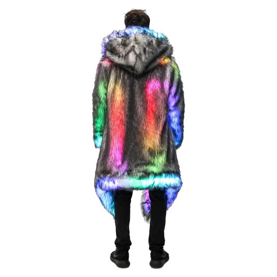 Faux Fur Coat Men Hooded Outer - огляд і ціна Men Formal Wear Coat