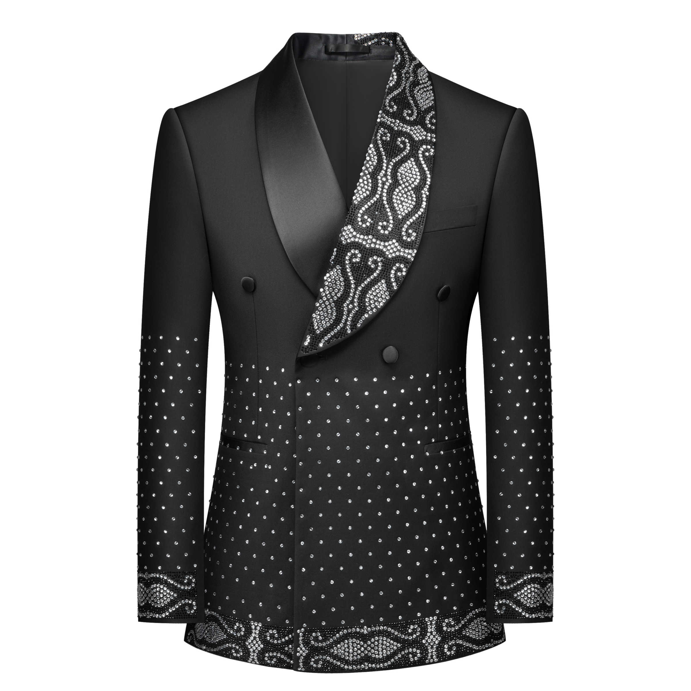 Real Picture Men Suit Crystal  - огляд і ціна Men'S Formal Wear No Suit
