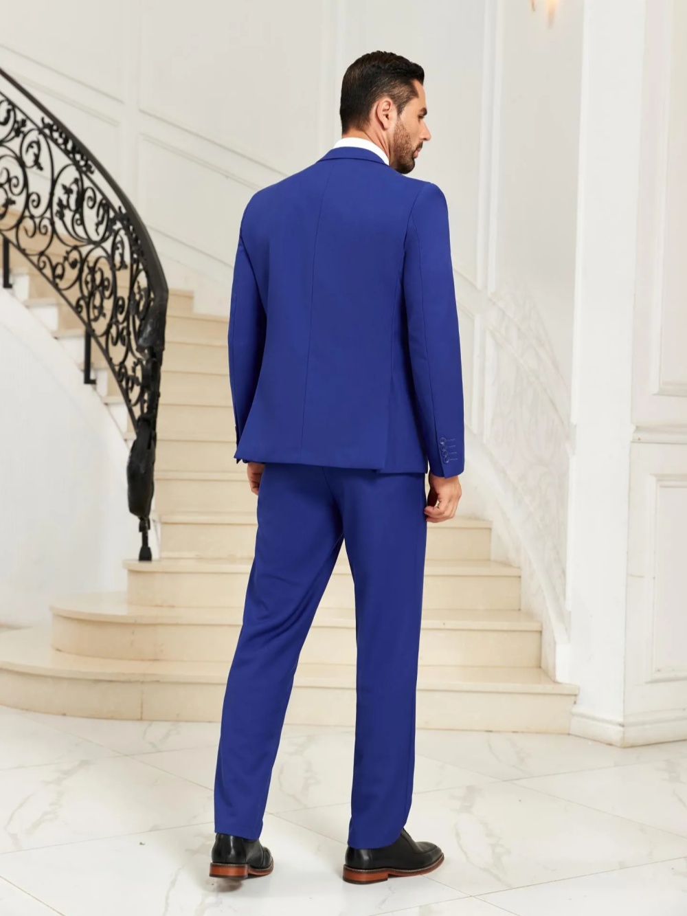 New Blue Men's Slim Fit Suits  - огляд і ціна Men Formal Party Wear Outfit