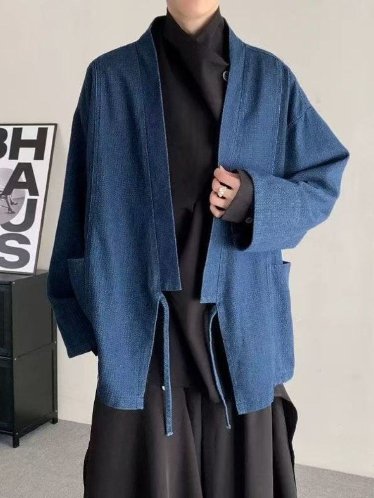 Vintage Japanese Style Denim C - огляд і ціна Men Formal Wear Coat