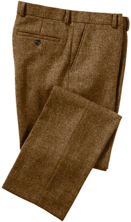 Men Slim Fit Tweed Blend Suit  - огляд і ціна Dress Pant Flat Front