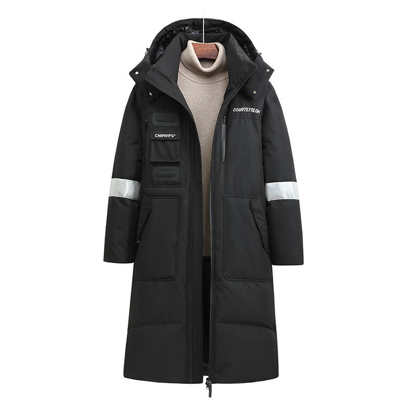 New Winter Men Hooded Long Puf - огляд і ціна Men Formal Wear Coat