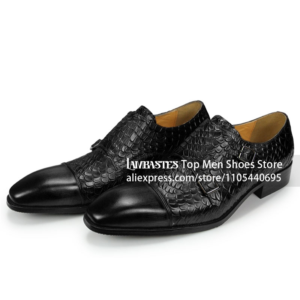 Tan Scale Embossed Double Monk - огляд і ціна Scale - Men Formals & Ethnic Wear