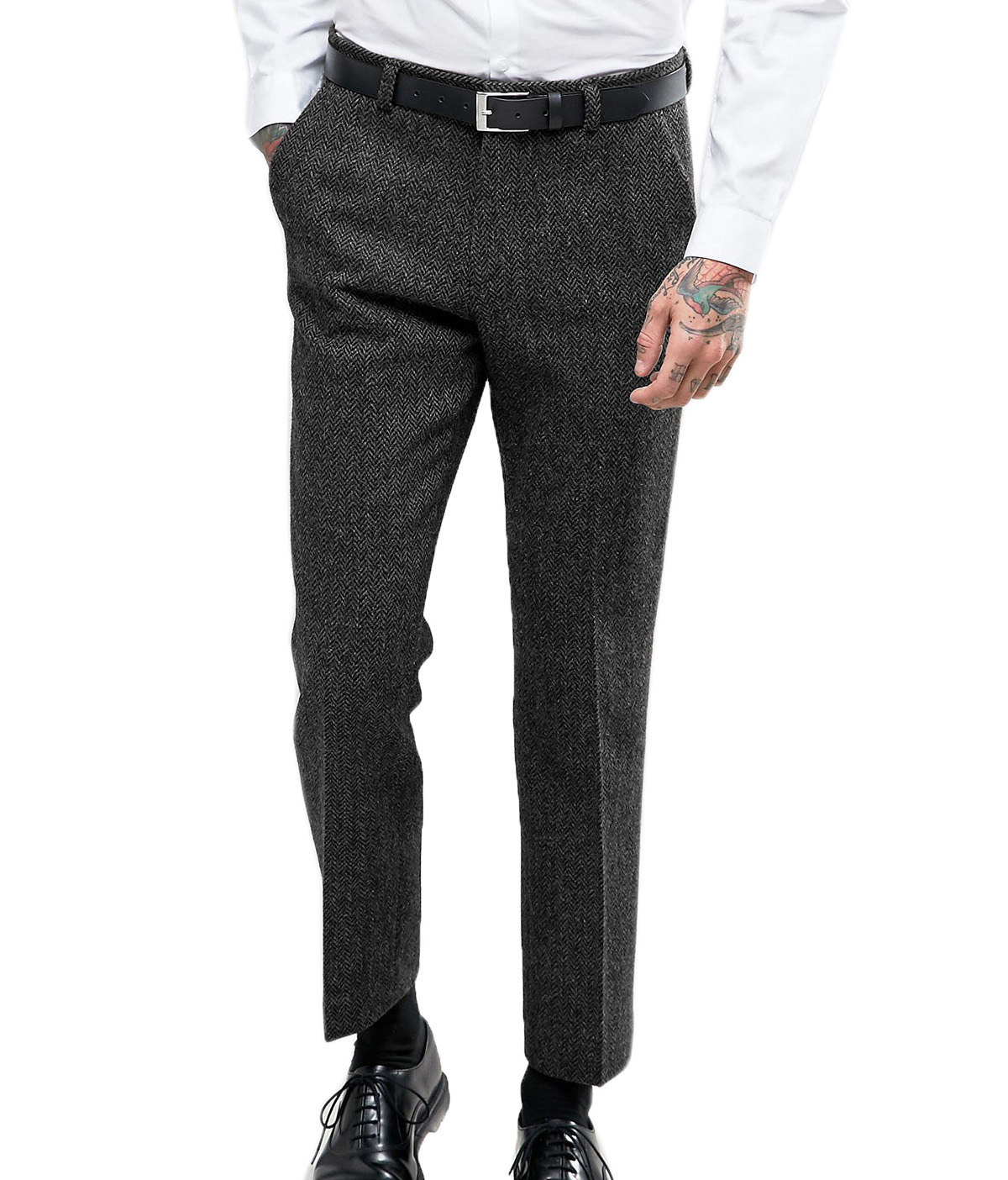 Men's Business Formal Suit Pan - огляд і ціна Dress Pant Flat Front