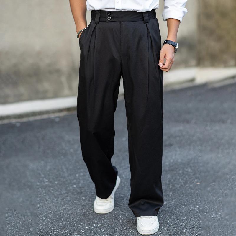 Men’s Wide Leg Dress Pants Hig - огляд і ціна Dress Pant Flat Front