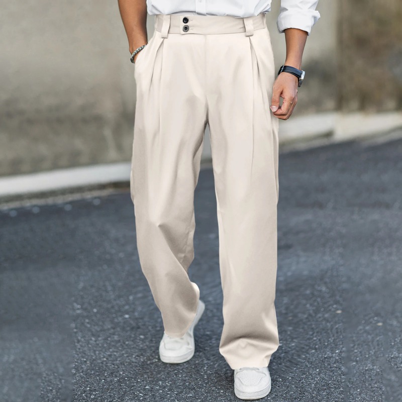 Men’s Wide Leg Dress Pants Hig - огляд і ціна Dress Pant Flat Front