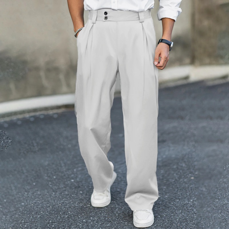 Men’s Wide Leg Dress Pants Hig - огляд і ціна Dress Pant Flat Front